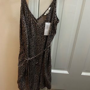 American Eagle Cheetah Romper